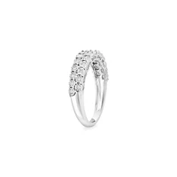 Sterling Silver & 0.25 CT. T.W. Diamond Ring