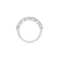 Bague en argent sterling avec diamants 0,25 ct PT