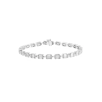 14K White Gold & 3.22 CT.T.W. Diamond Bracelet