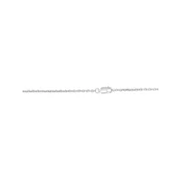 Sterling Silver & 0.21 CT. T.W. Diamond Chevron Necklace