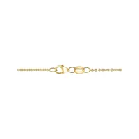 Collier en or jaune 14 ct avec pendentif en forme de cœur Girl Mom à diamant 0,19 ct. PT