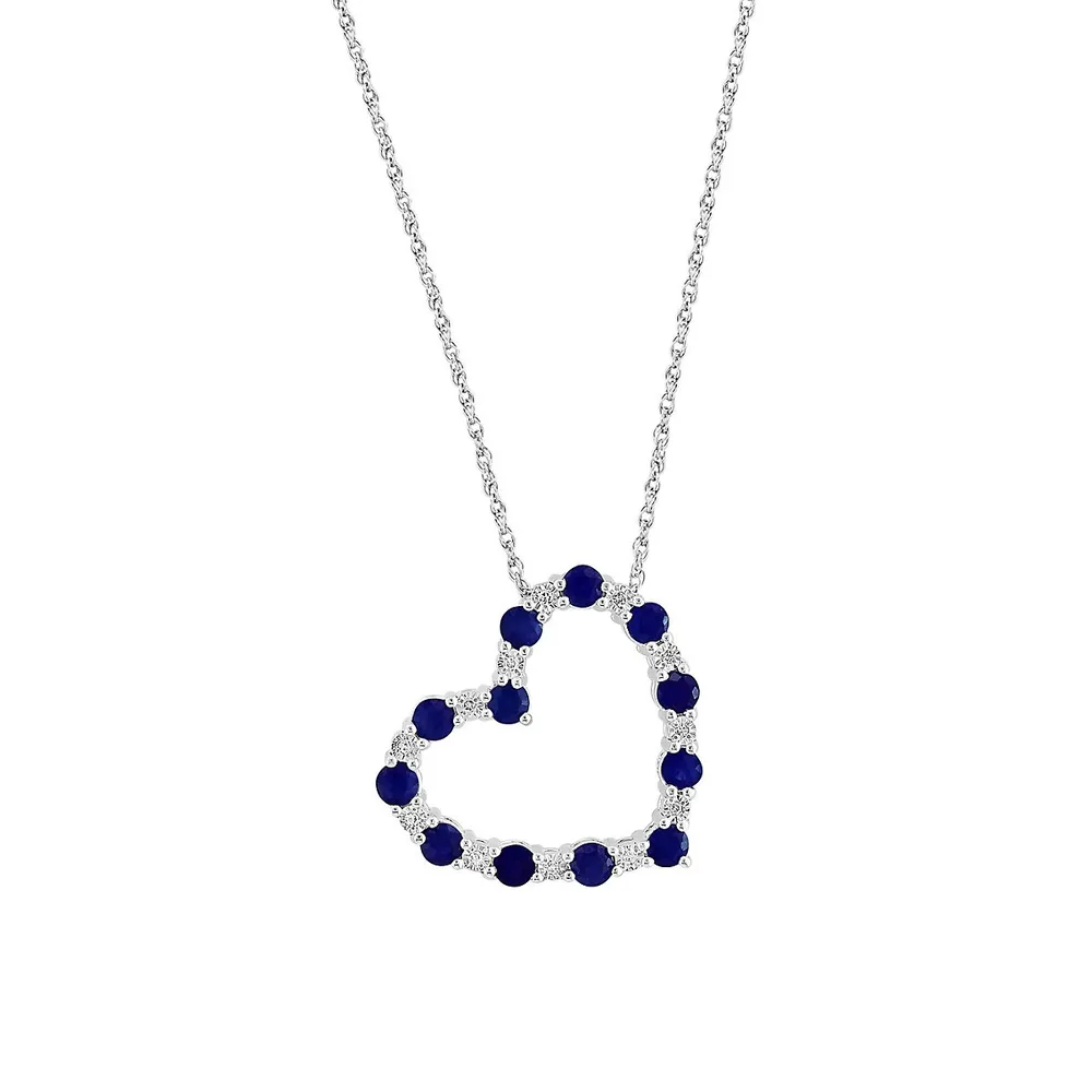 Effy 14K Yellow Gold Diamond Heart Necklace – effyjewelry.com
