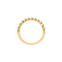 14K Yellow Gold & 0.25 CT. T.W Diamond Laurel Wreath Ring