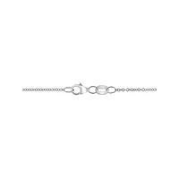 14K White Gold & Diamond Loop Pendant Necklace