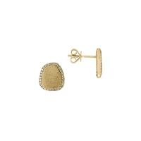 14K Yellow Gold & 0.18 CT. T.W. Diamond Stud Earrings