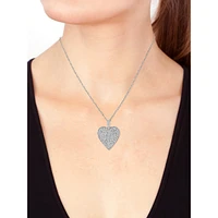 14K Gold & CT. T.W. Diamond Heart Pendant Necklace