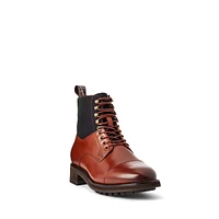 Men's Bryson Leather & Wool Cap-Toe Boots