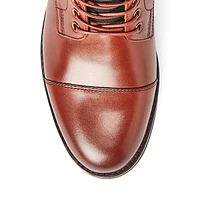 Men's Bryson Leather & Wool Cap-Toe Boots