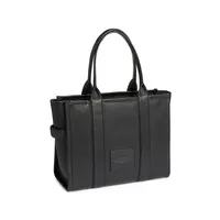 Leather Logo Tote