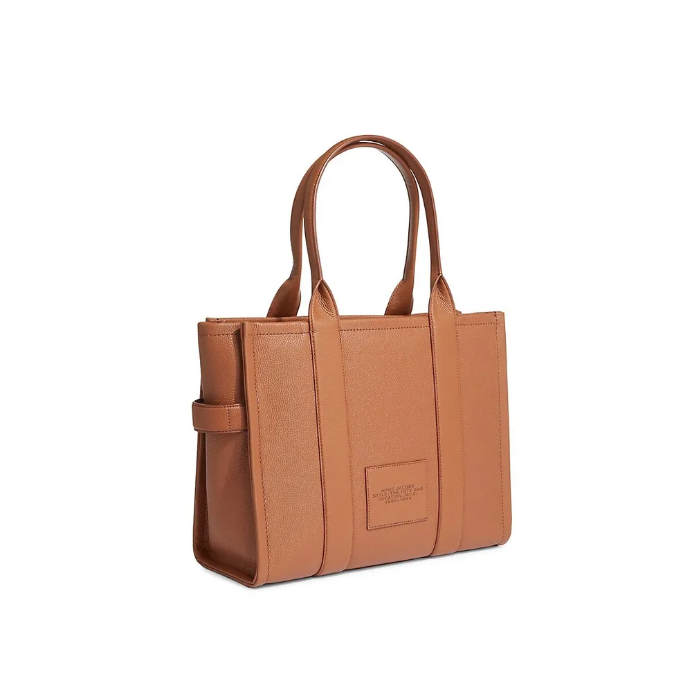 Leather Logo Tote