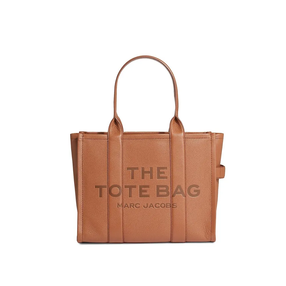 Leather Logo Tote