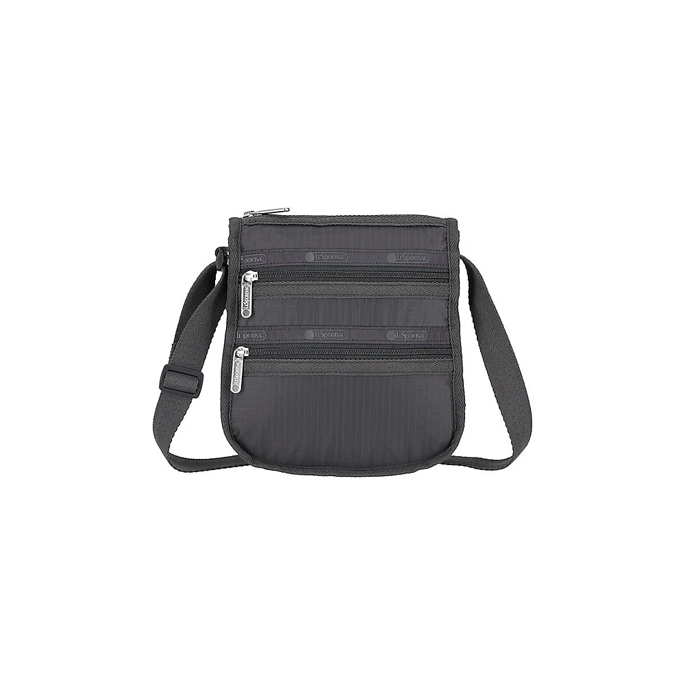 Sac bandoulière classique de taille moyenne à 3 fermetures éclair