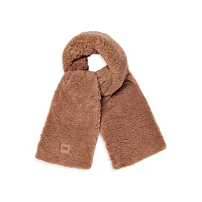 Faux Shearling Oversized Scarf