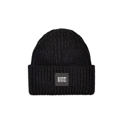 Chunky Ribbed Folded-Cuff Toque