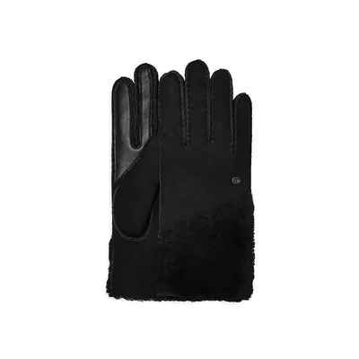 Women's Sheepskin Zip Gloves