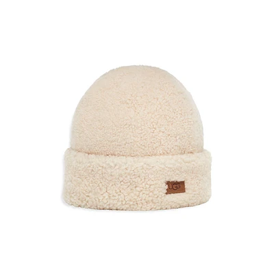 Curly Sheepskin Cuff Toque