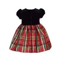 Baby Girl's 2-Piece Tafetta Plaid Party Dress & Bloomers Set