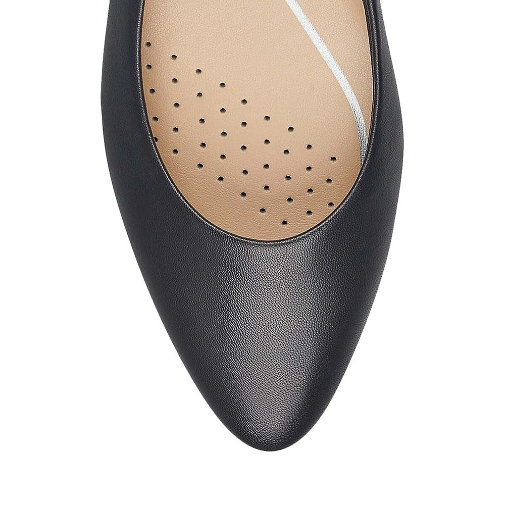 Caldise 2 Leather Low-Heel Pumps