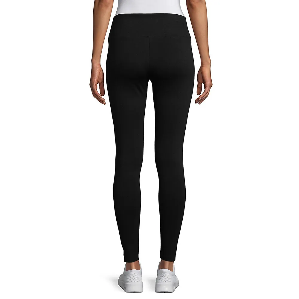 Black Logo Waistband Legging