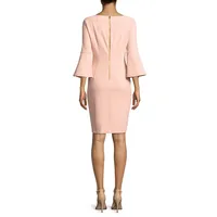 Bell Sleeve Sheath Dress