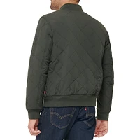 Quilted Bomber Jacket