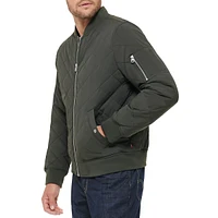 Quilted Bomber Jacket