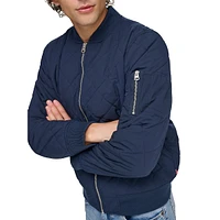 Quilted Bomber Jacket