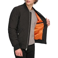 Quilted Bomber Jacket