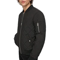 Quilted Bomber Jacket