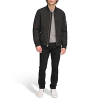 Quilted Bomber Jacket