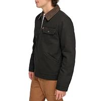 Corduroy-Collar Cotton Depot Jacket