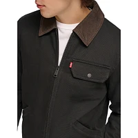 Corduroy-Collar Cotton Depot Jacket