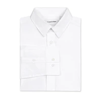 Boy's Long-Sleeve Stretch Poplin Shirt