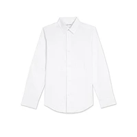 Boy's Long-Sleeve Stretch Poplin Shirt