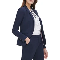 Tailored-Fit Single-Breasted Blazer