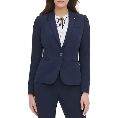 Tailored-Fit Single-Breasted Blazer