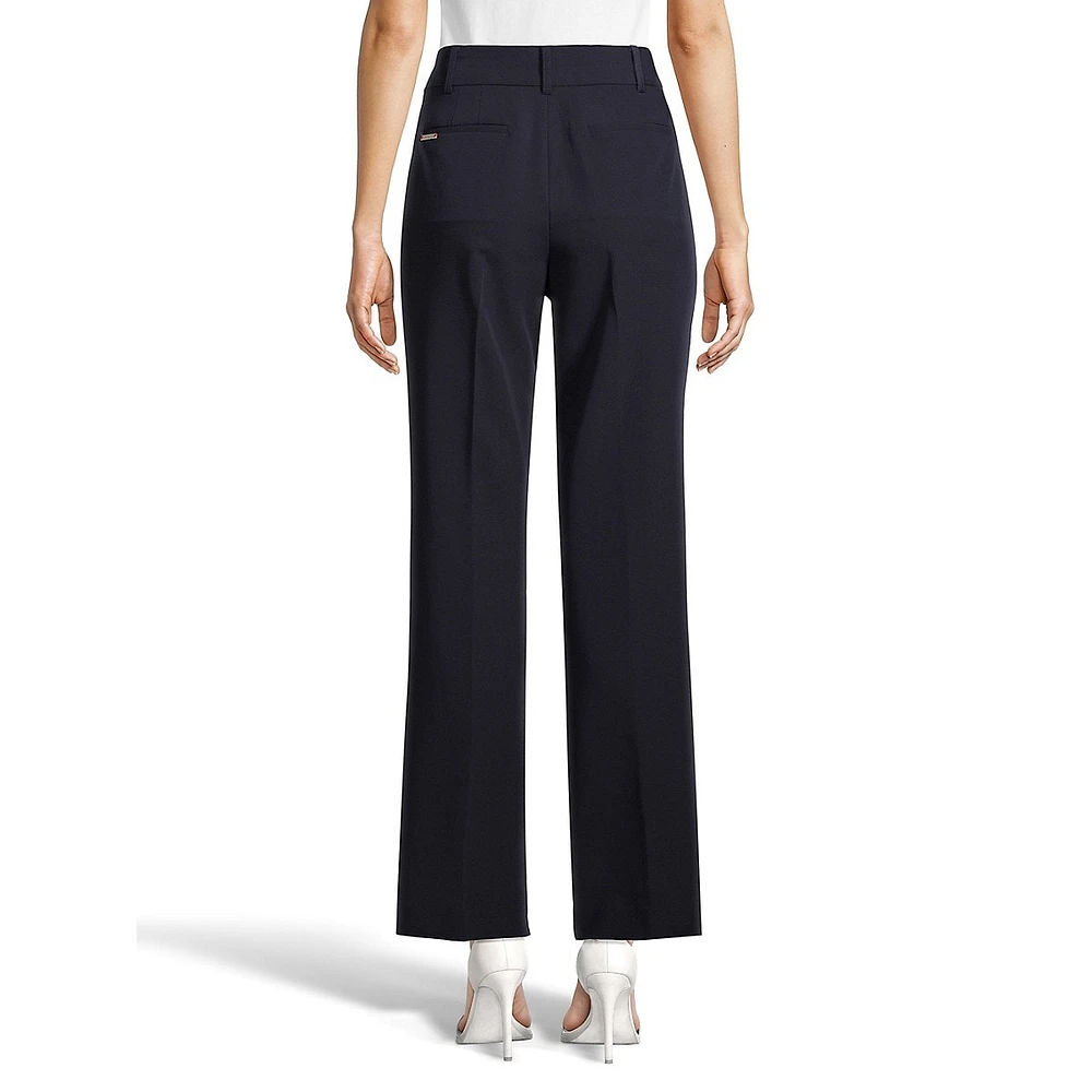 Sutton Full-Length Straight-Leg Dress Pants