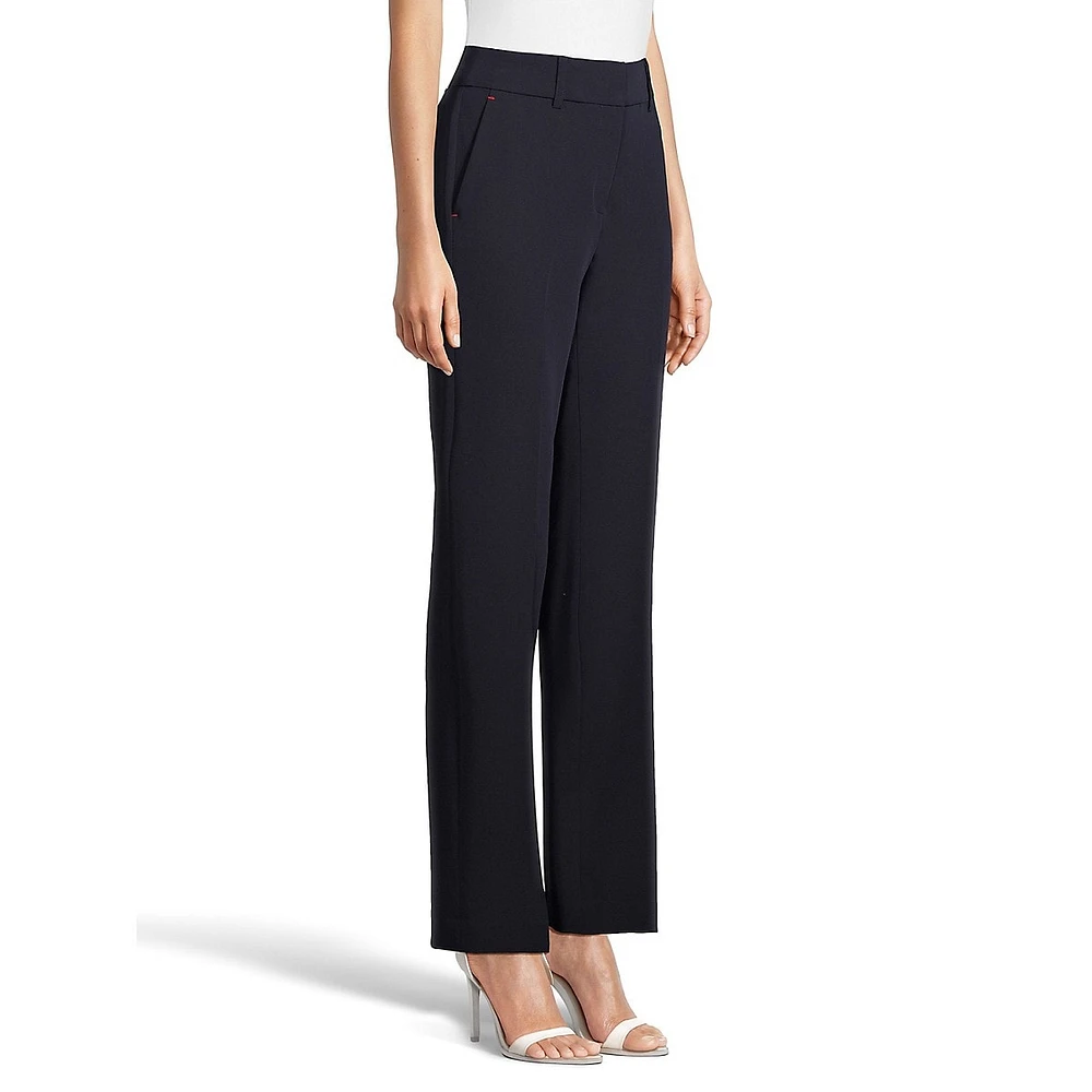 Sutton Full-Length Straight-Leg Dress Pants