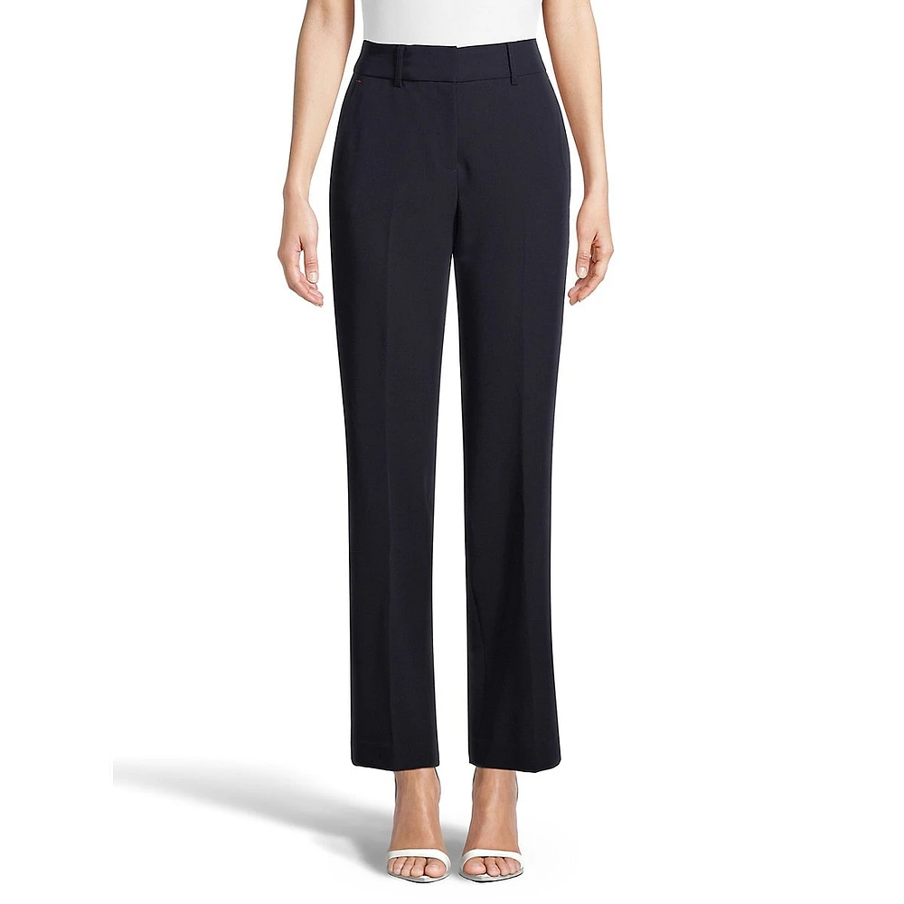 Sutton Full-Length Straight-Leg Dress Pants