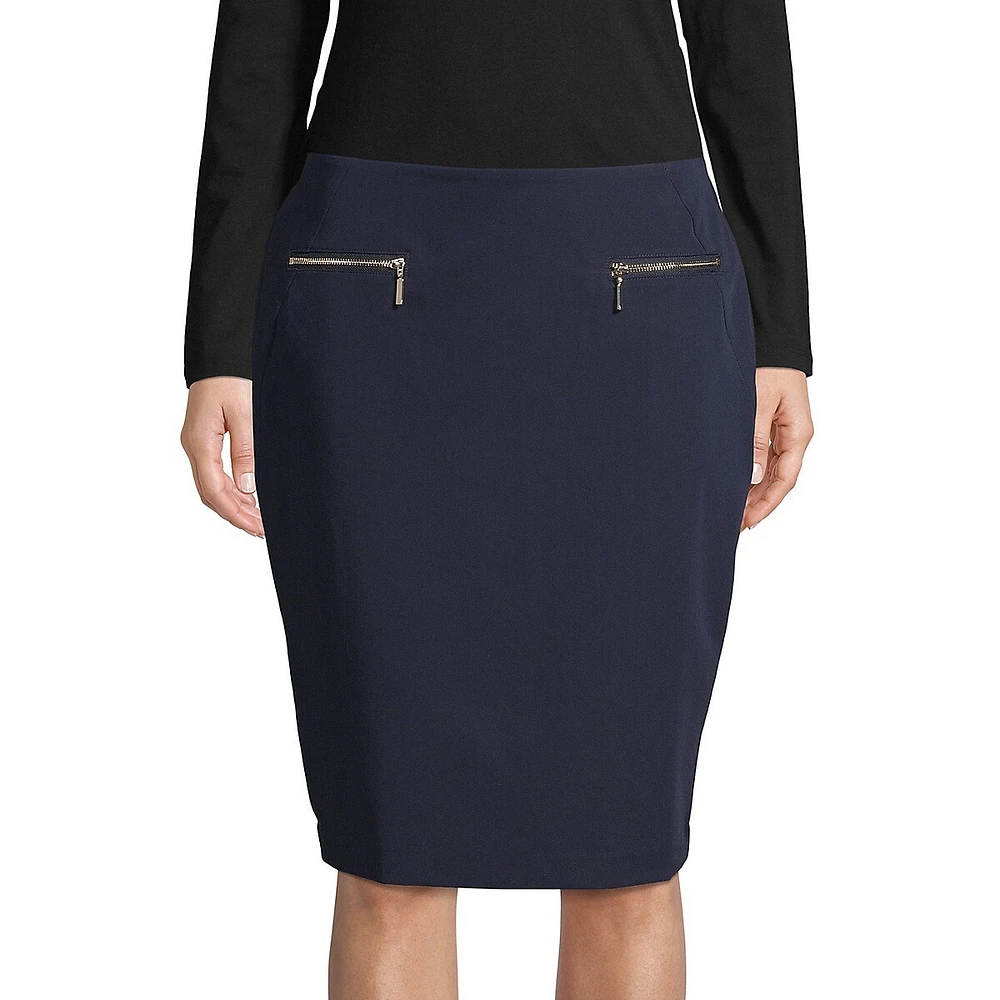 Knee-Length Pencil Skirt