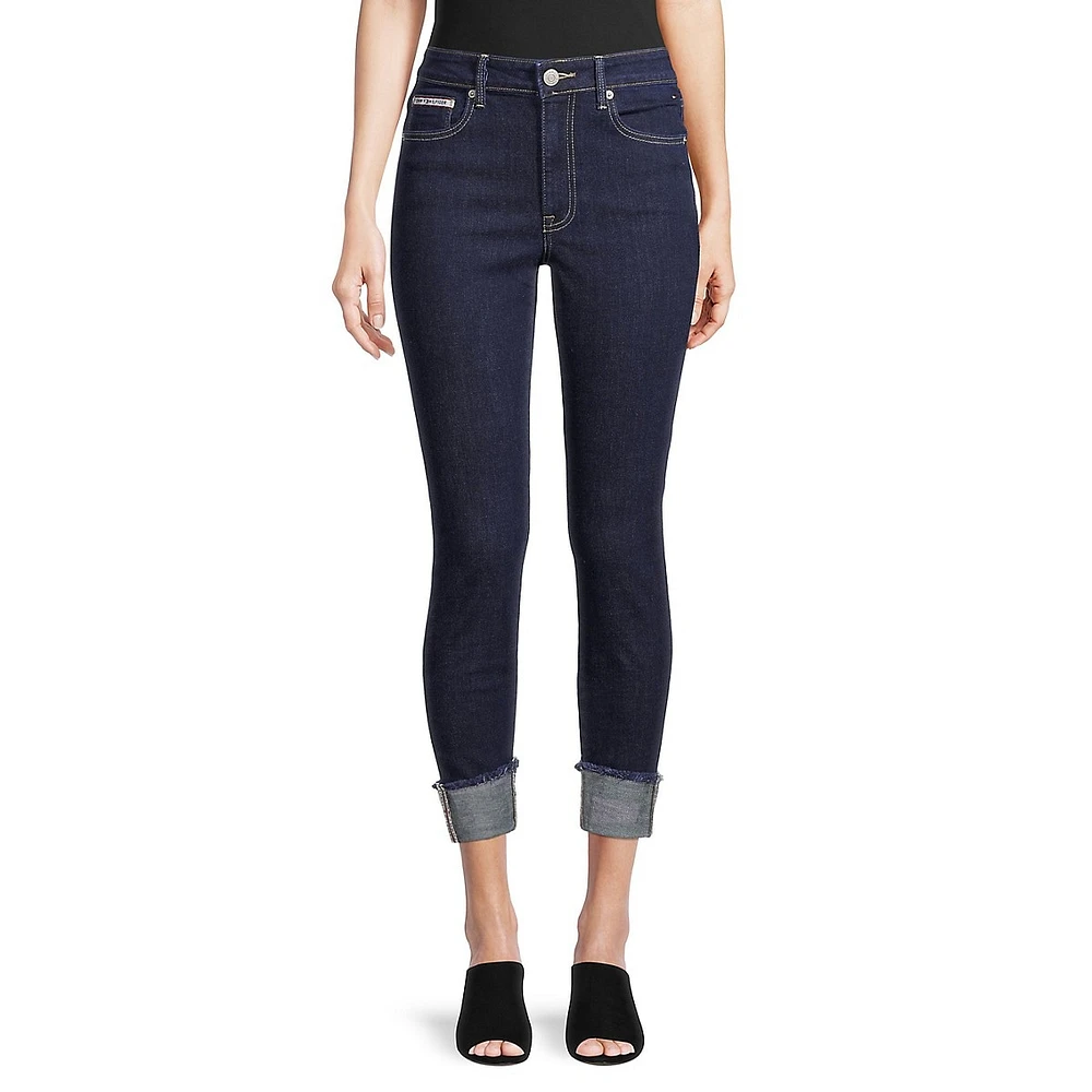 Tribeca Skinny Crop Cuffed Jeans