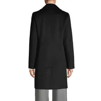 Lined and textured Long-Sleeve Coat
