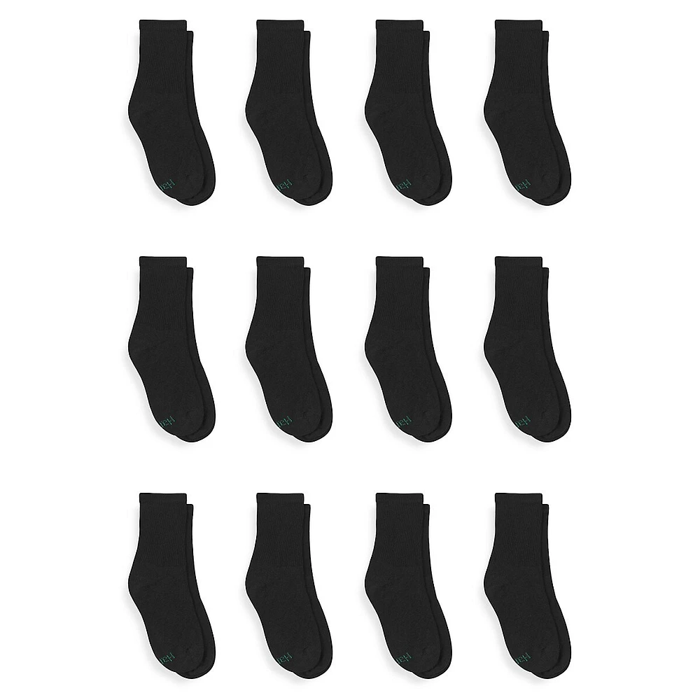 Boy's 12-Pair Red Label Crew Socks