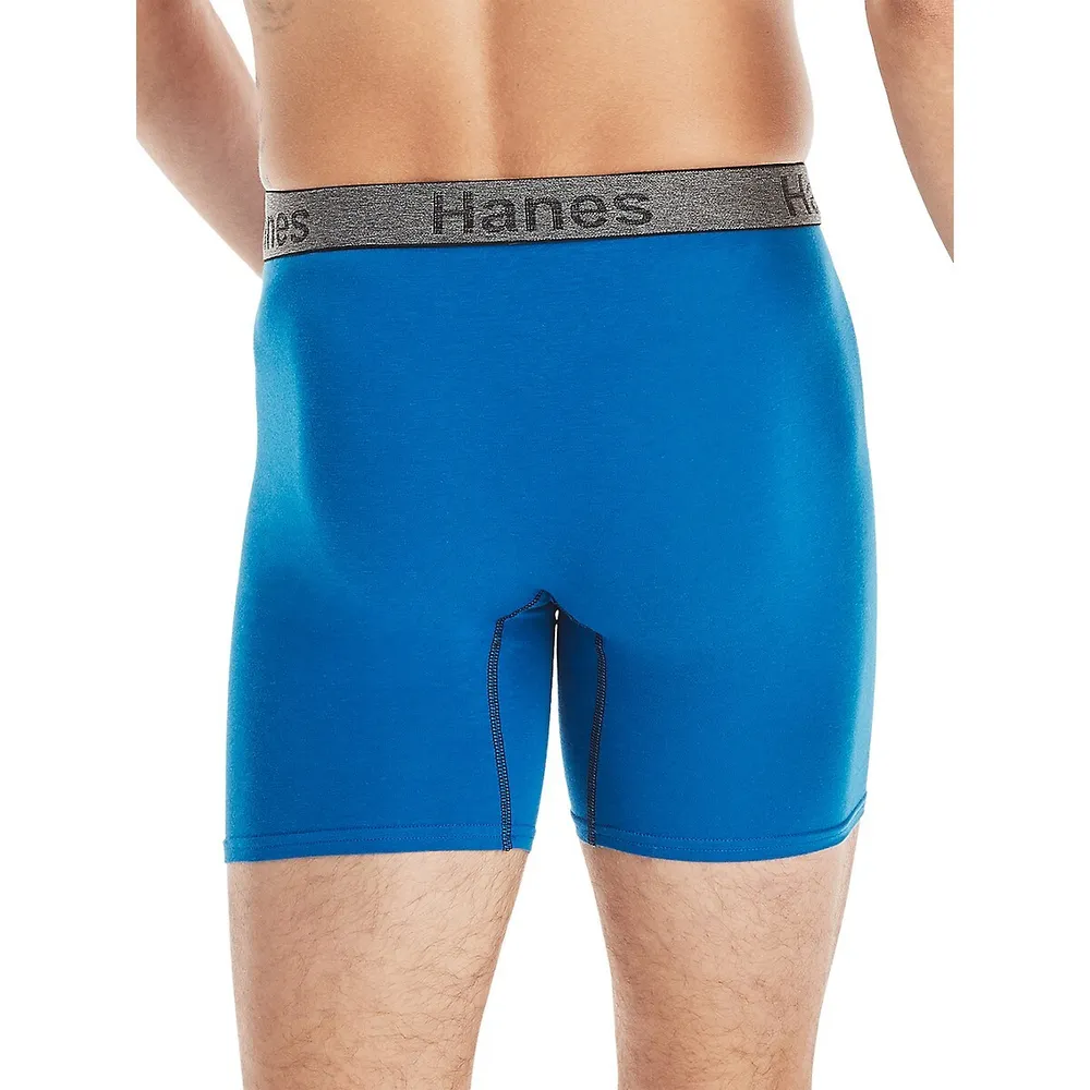 Hanes Comfort Flex Fit Boxer Briefs With Support Pouch 3 Pk., Underwear, Clothing & Accessories