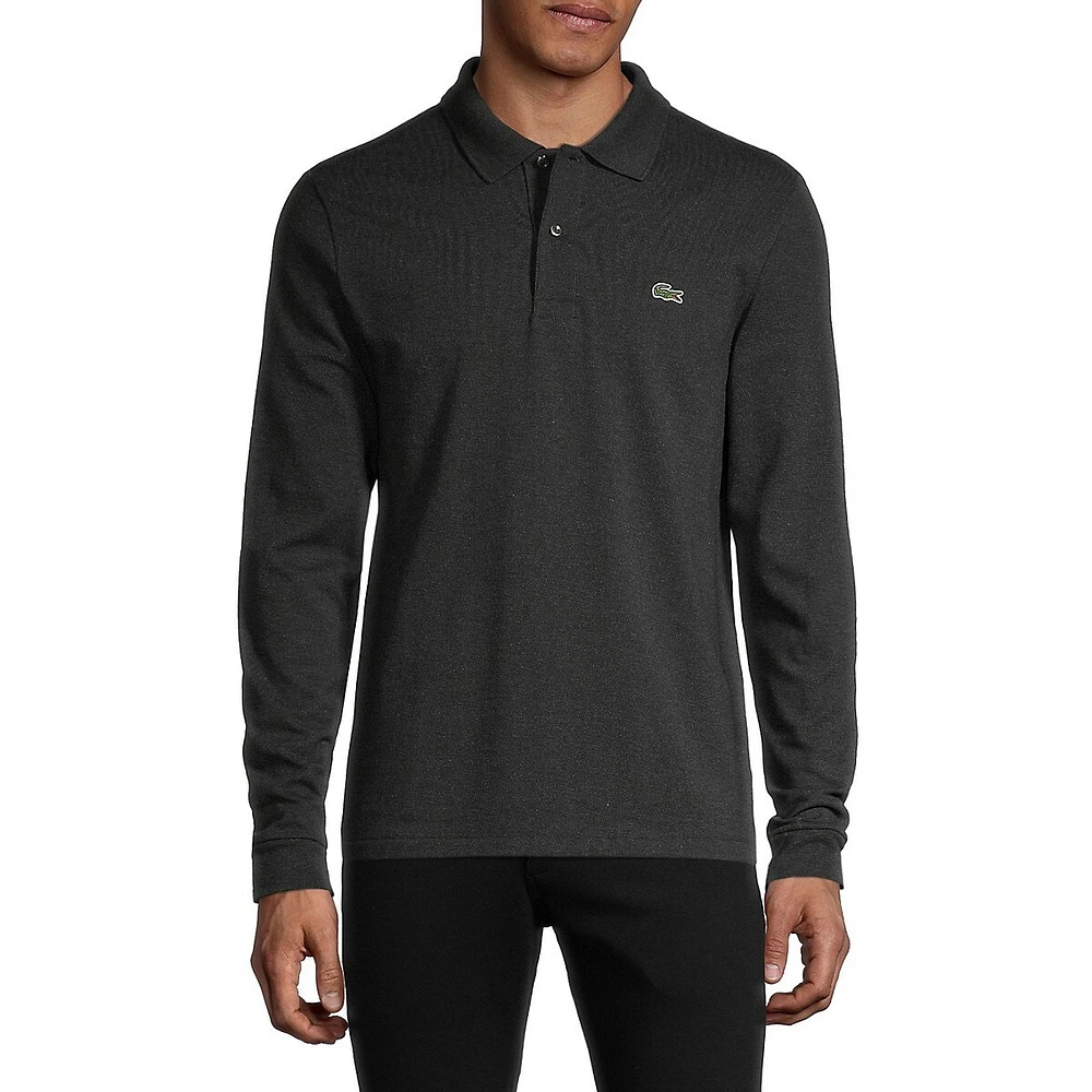 Long-Sleeve Polo Shirt