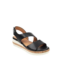 Kea Leather Platform Slingback Sandals