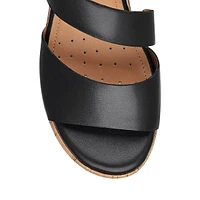 Kea Leather Platform Slingback Sandals