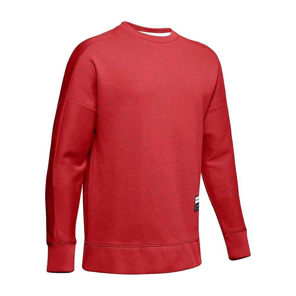 Boy's Unstoppable Double-Knit Cotton-Blend Fleece Sweatshirt