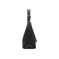 Knotted Tassel-Zip Hobo Bag