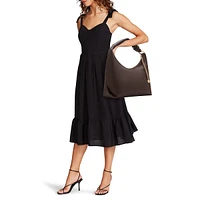 Knotted Tassel-Zip Hobo Bag